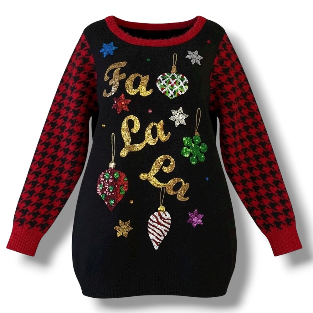 United States Sweaters sequined Ugly Christmas sweater